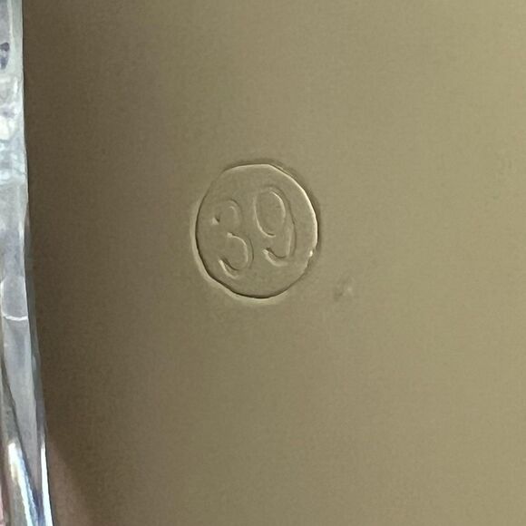 Rainbow Swirl Heels Shoes Womens Size 8.5 EU 39 Lucite Mule Square Toe Sandals - Picture 7 of 10